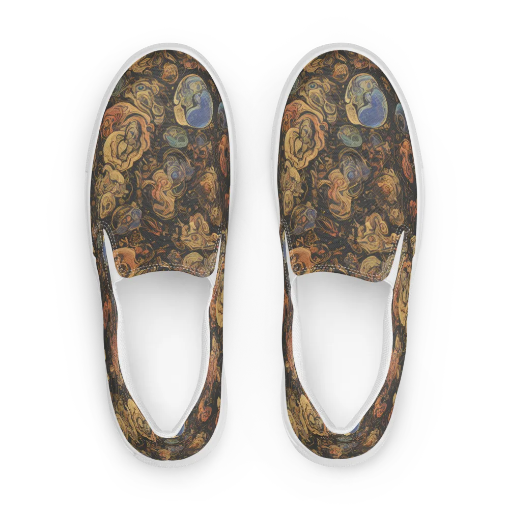Ember Coil on Men's Slip-On Canvas Shoes — Front