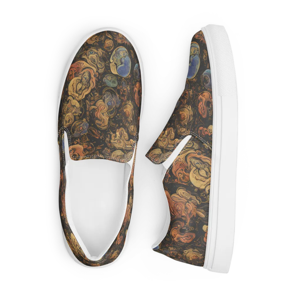 Ember Coil on Men's Slip-On Canvas Shoes — Front