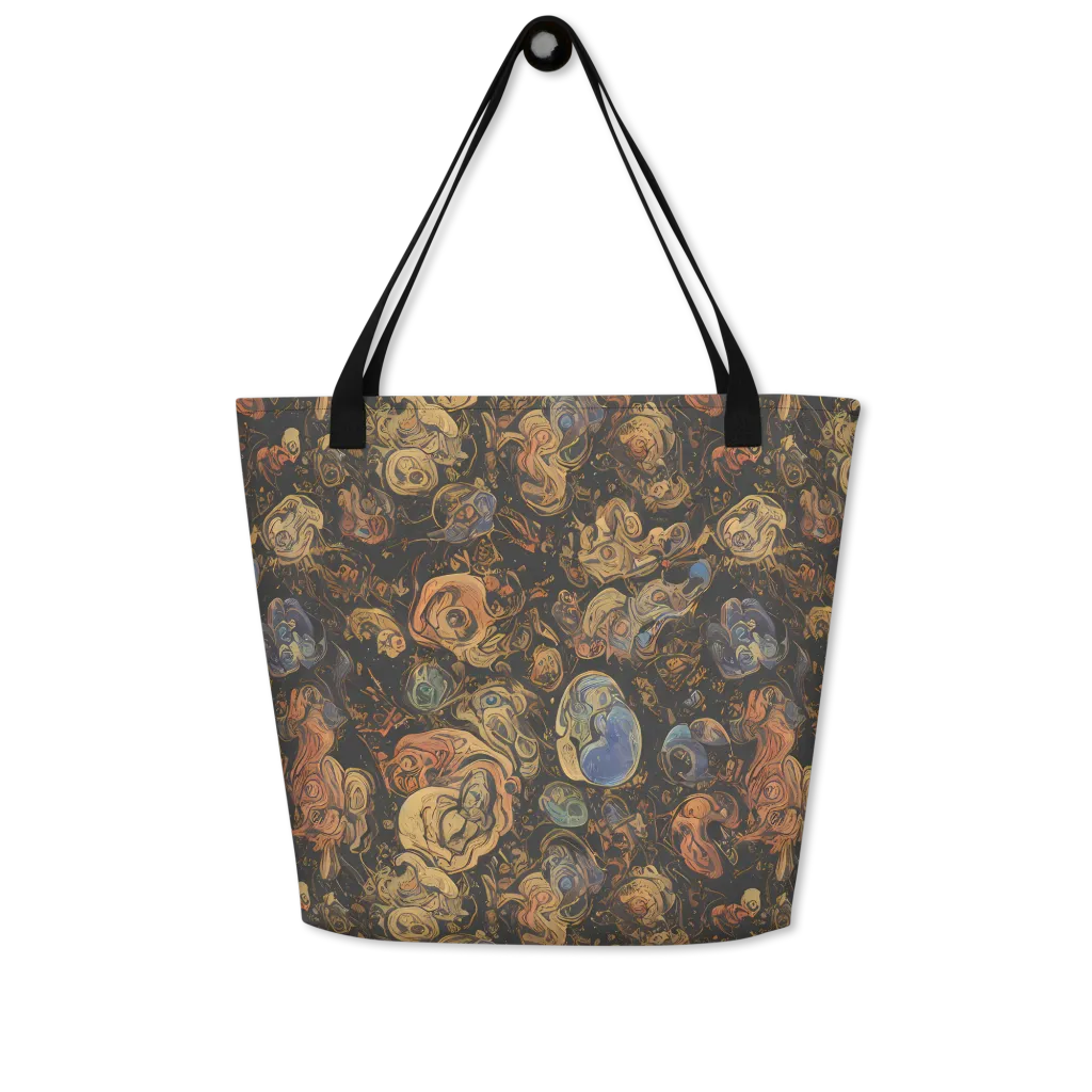 Ember Coil on Large Tote Bag W/ Pocket — Front