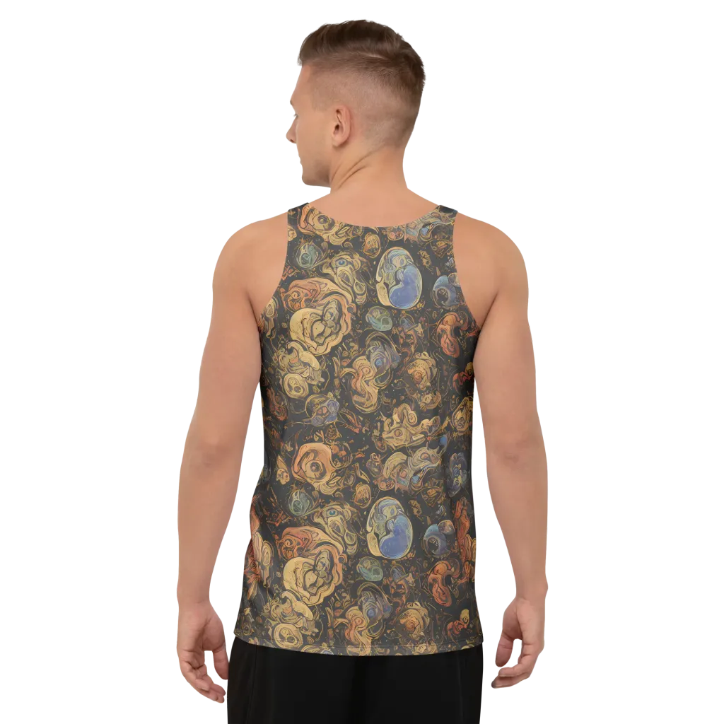 Ember Coil on Men's Tank Top — Back