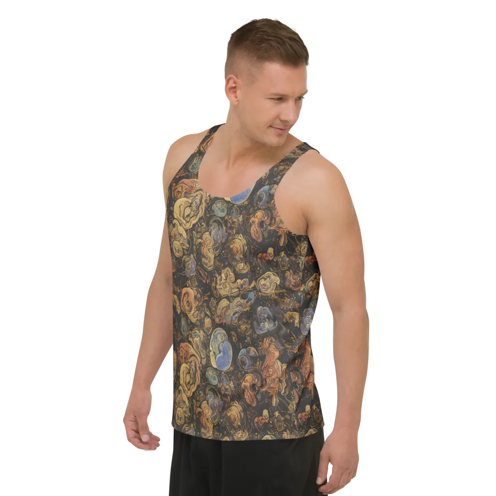 Ember Coil on Men's Tank Top — Left Front