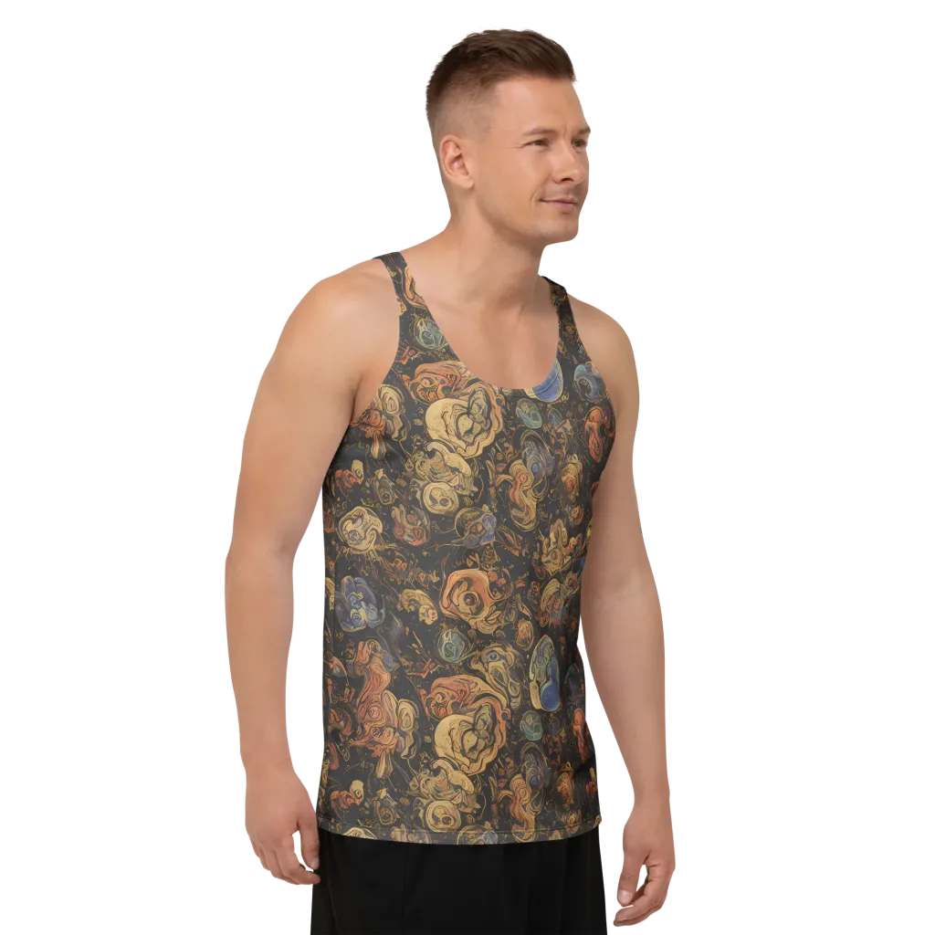 Ember Coil on Men's Tank Top — Right Front