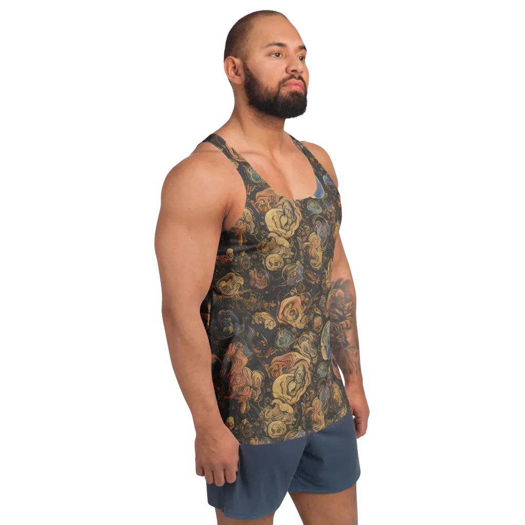 Ember Coil on Men's Tank Top — Right Front