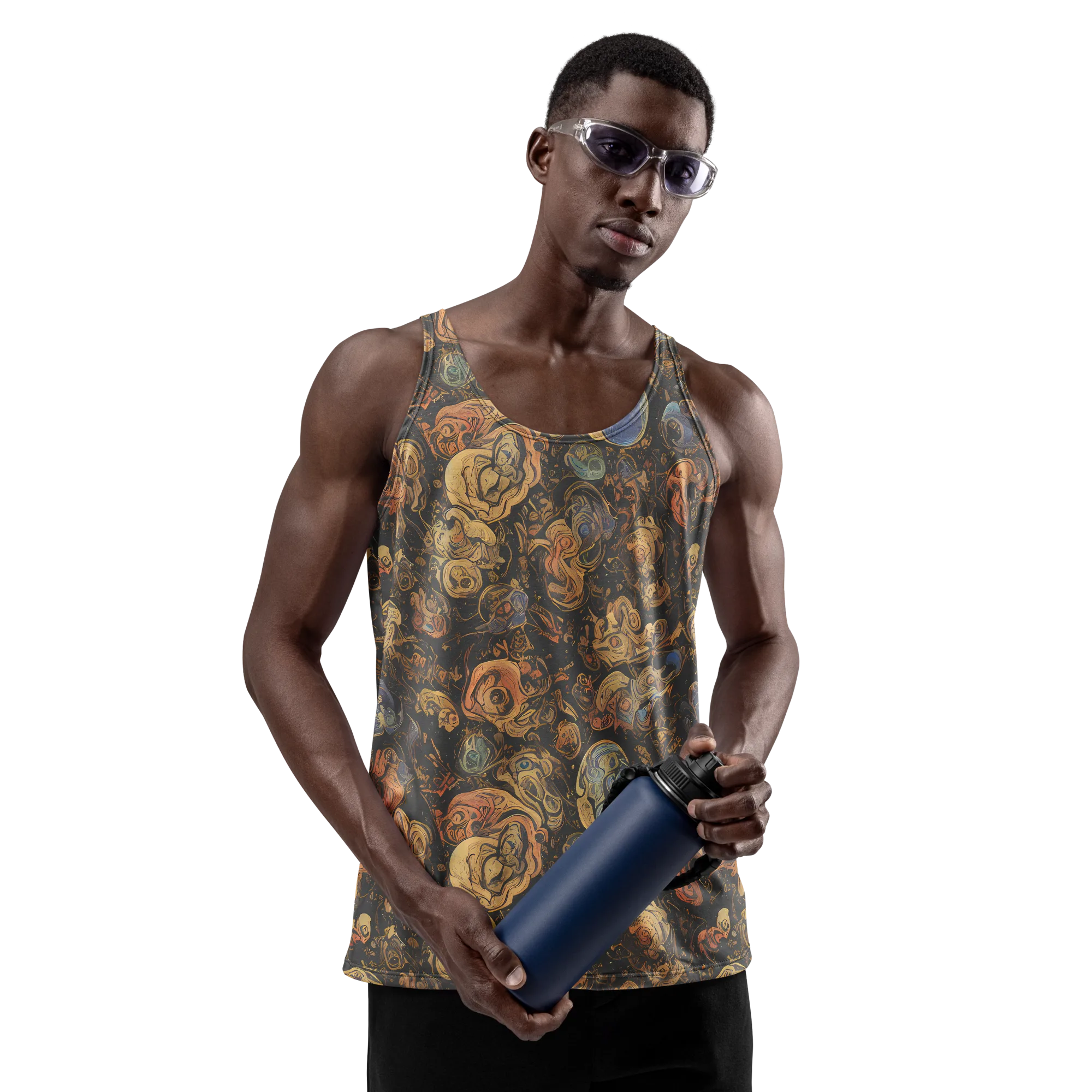 Ember Coil on Men's Tank Top — Front