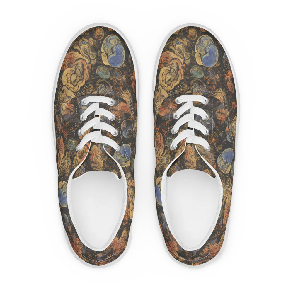 Ember Coil on Men's Lace-Up Canvas Shoes — Front
