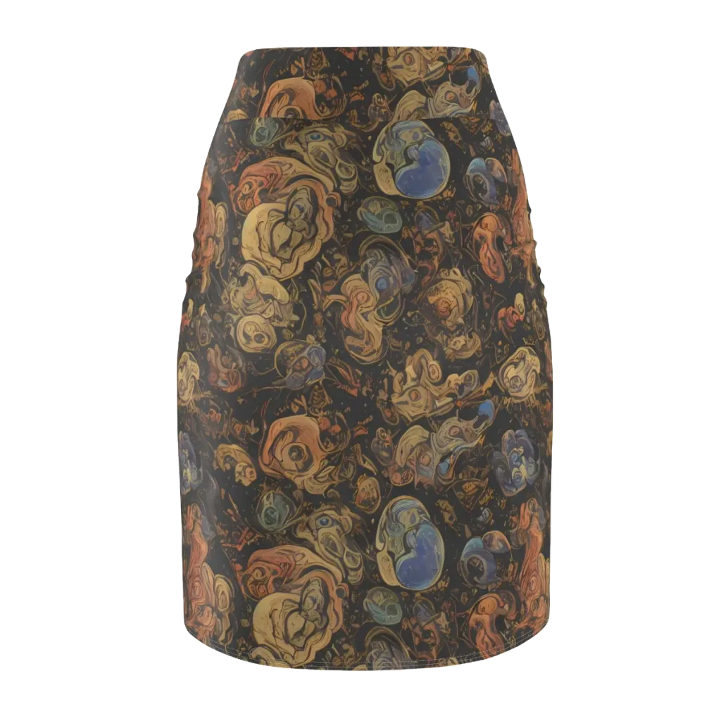 Ember Coil on Pencil Skirt — Back