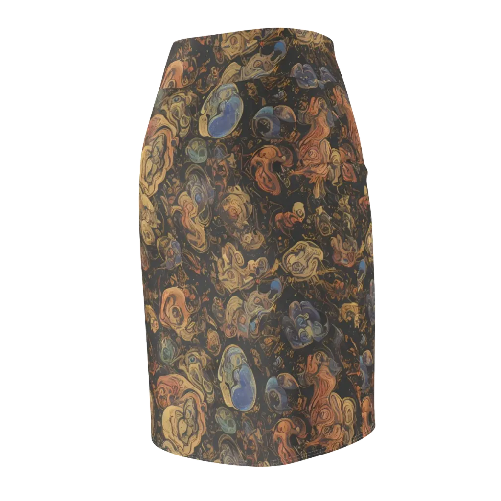 Ember Coil on Pencil Skirt — Back Side
