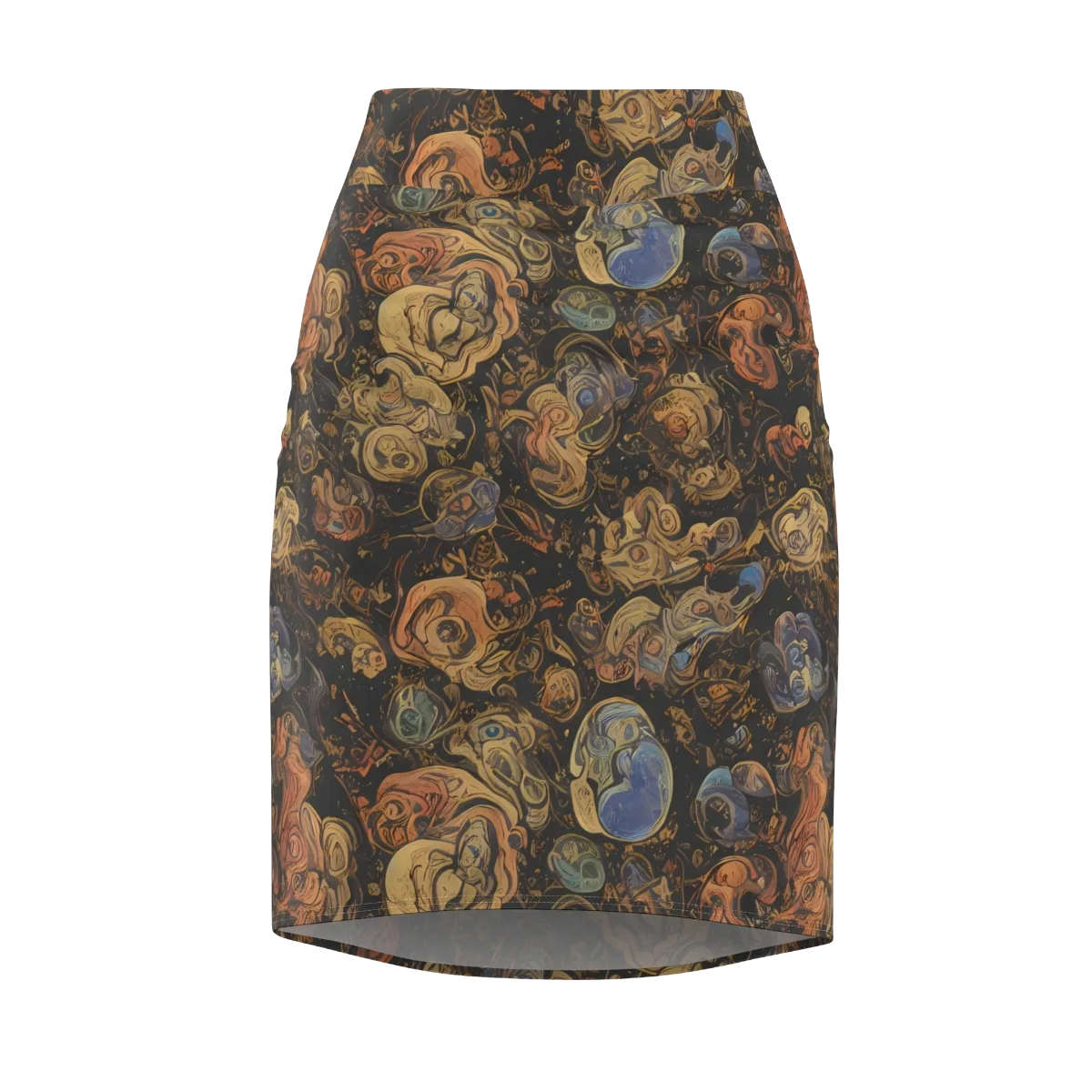 Ember Coil on Pencil Skirt — Front