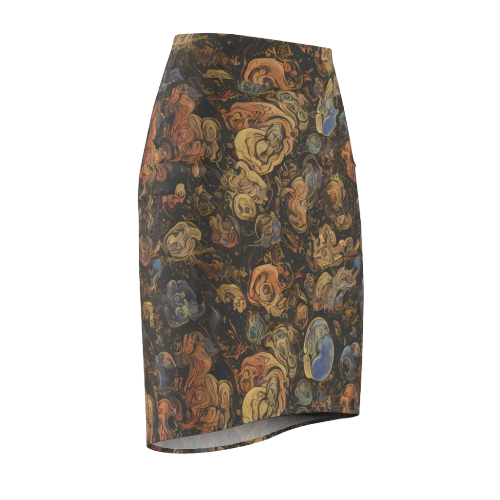 Ember Coil on Pencil Skirt — Front Side