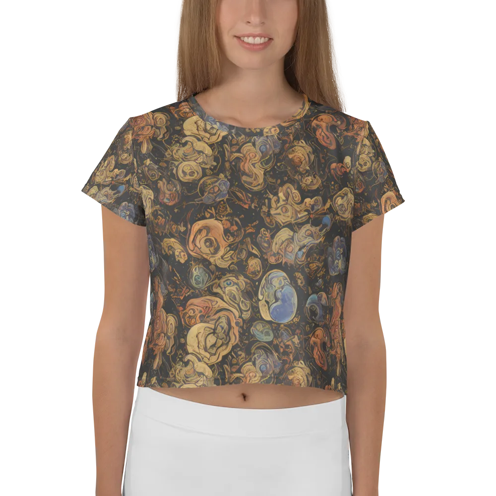 Ember Coil on Crop Tee — Front