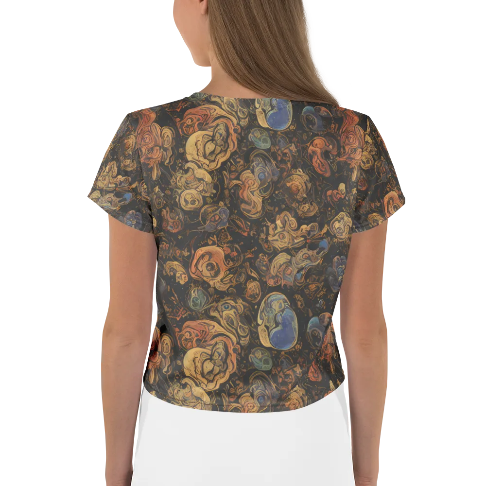Ember Coil on Crop Tee — Back
