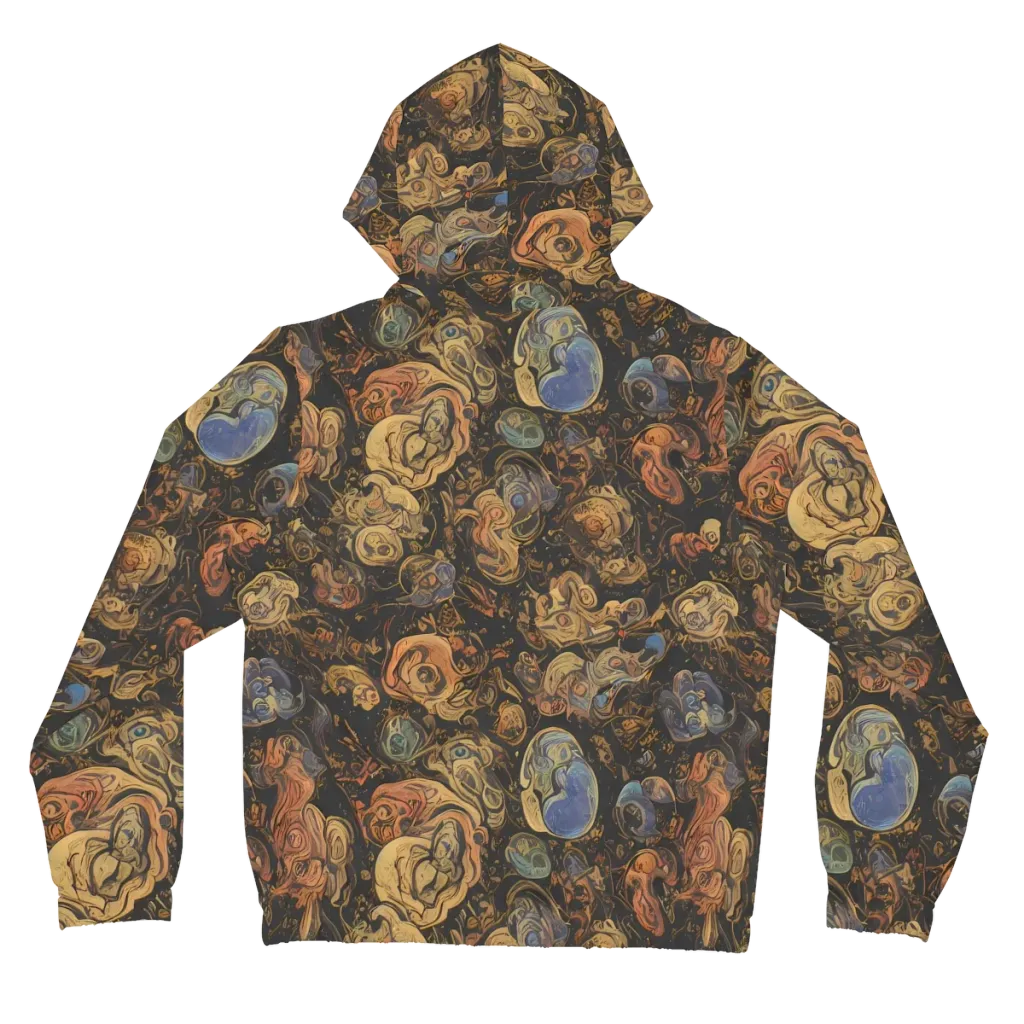 Ember Coil on Women's Full-Zip Hoodie — Back