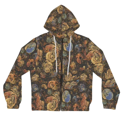 Ember Coil on a Women's Full-Zip Hoodie