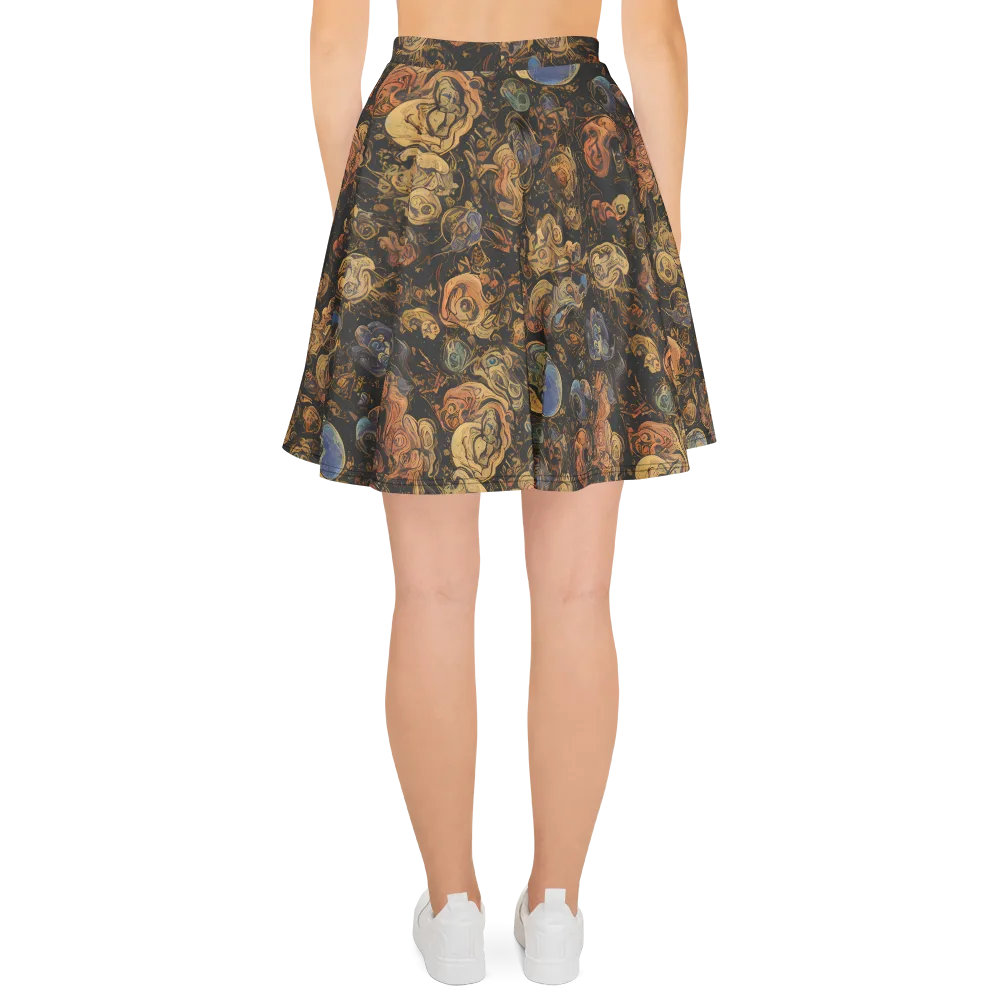 Ember Coil on Skater Skirt — Back