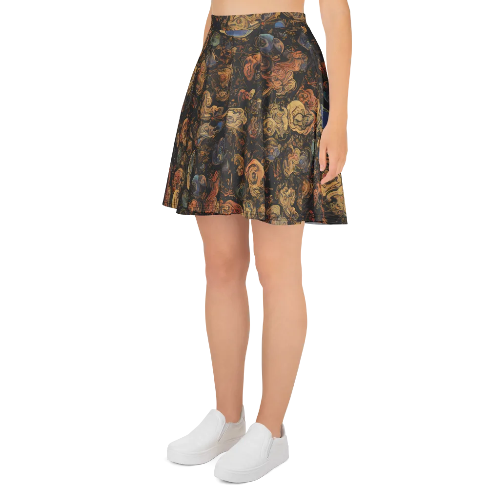 Ember Coil on Skater Skirt — Left
