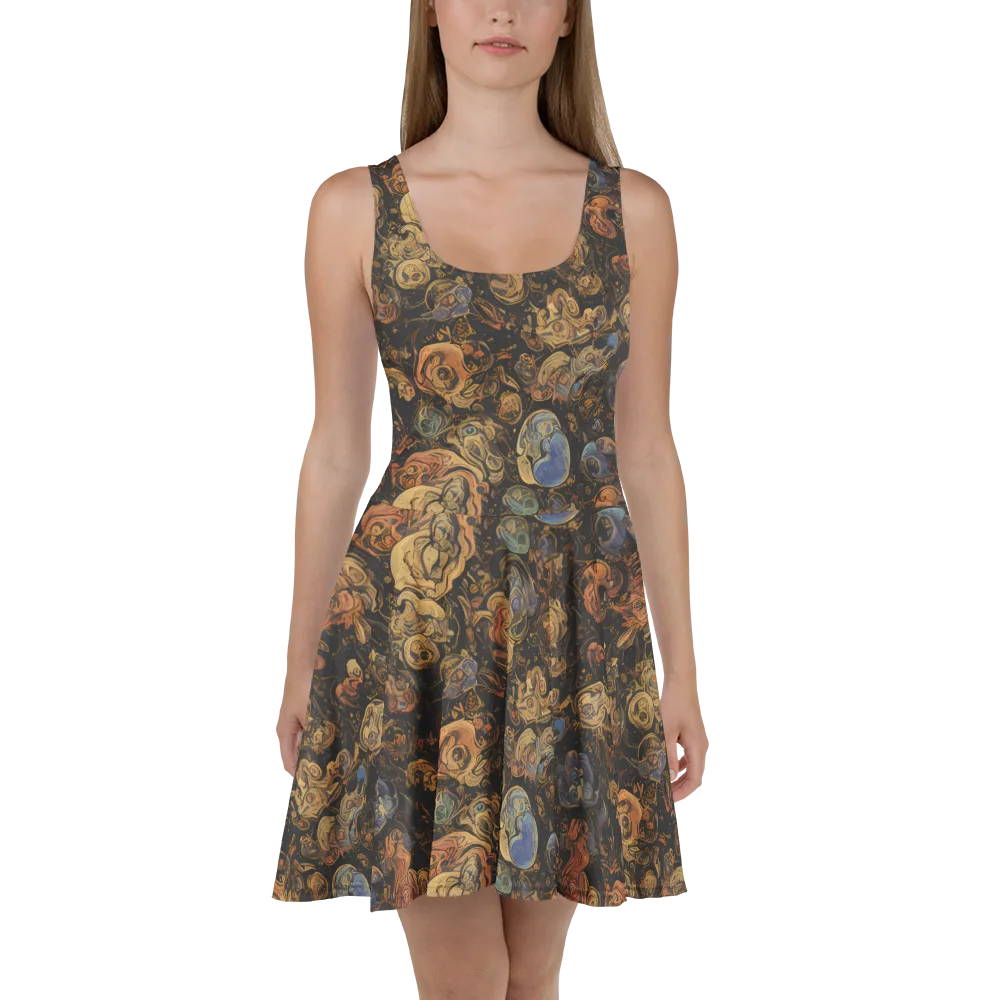 Ember Coil on Skater Dress — Front