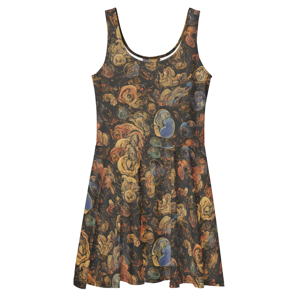 Ember Coil on Skater Dress — Front