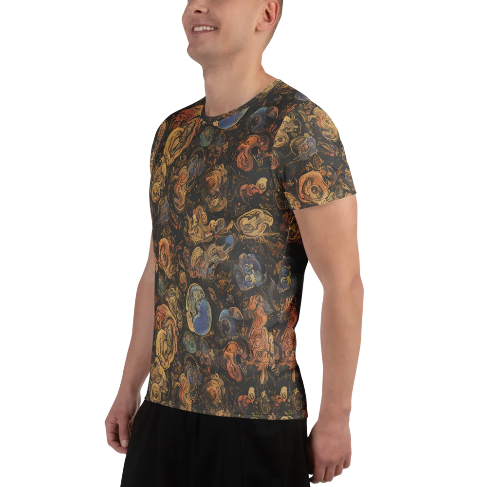 Ember Coil on Men's Athletic T-Shirt — Left