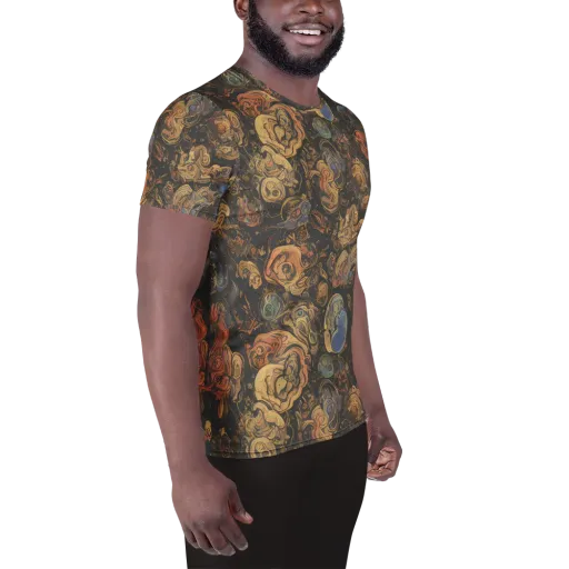 Ember Coil on a Men's Athletic T-Shirt