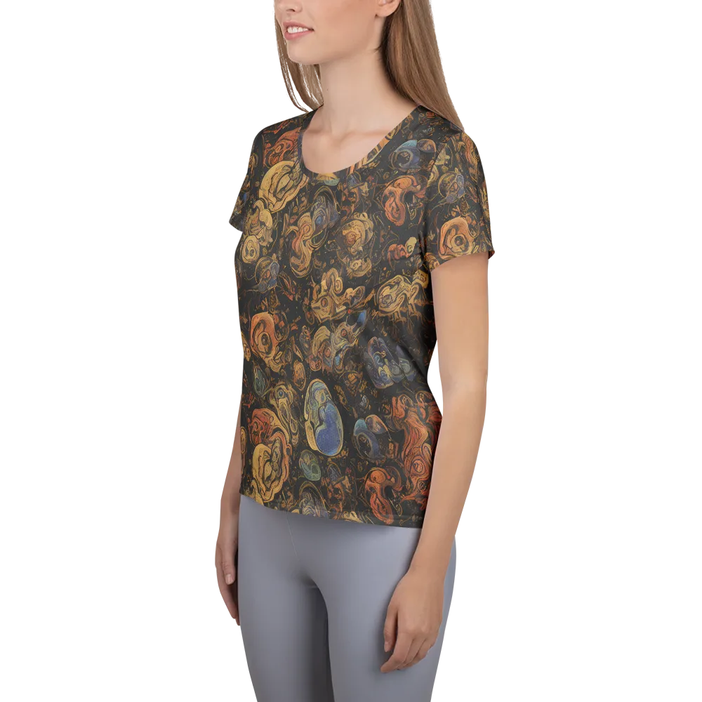 Ember Coil on Women's Athletic T-Shirt — Left