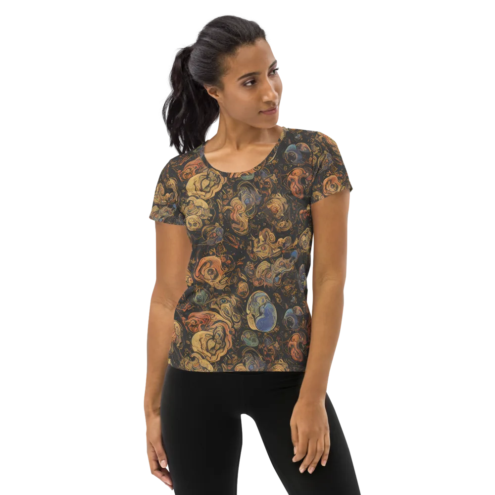 Ember Coil on Women's Athletic T-Shirt — Front