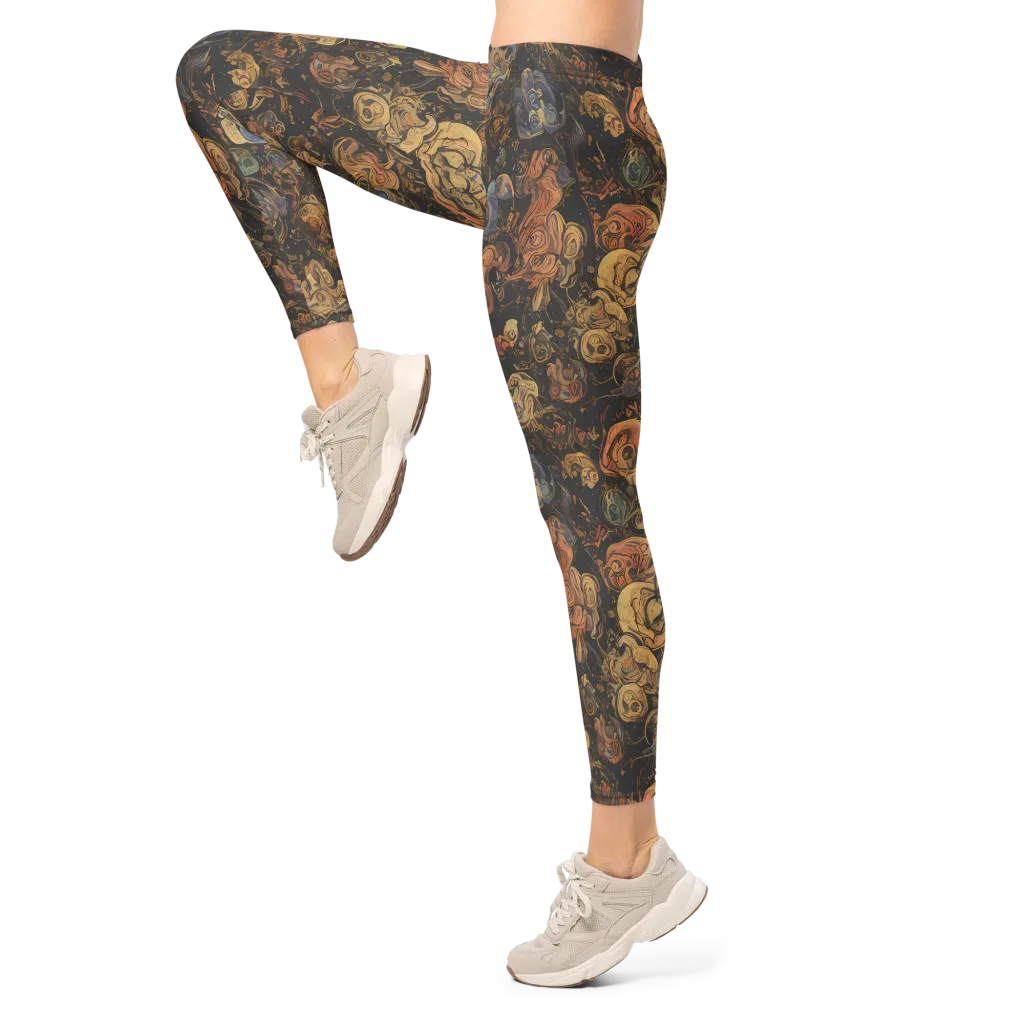 Ember Coil on Leggings — Left