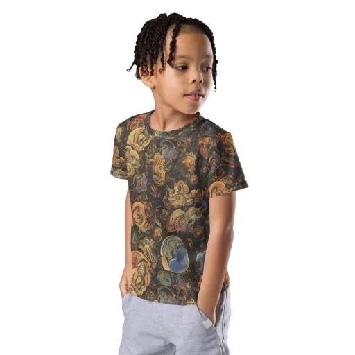 Ember Coil on a Kids Crew Neck T-Shirt