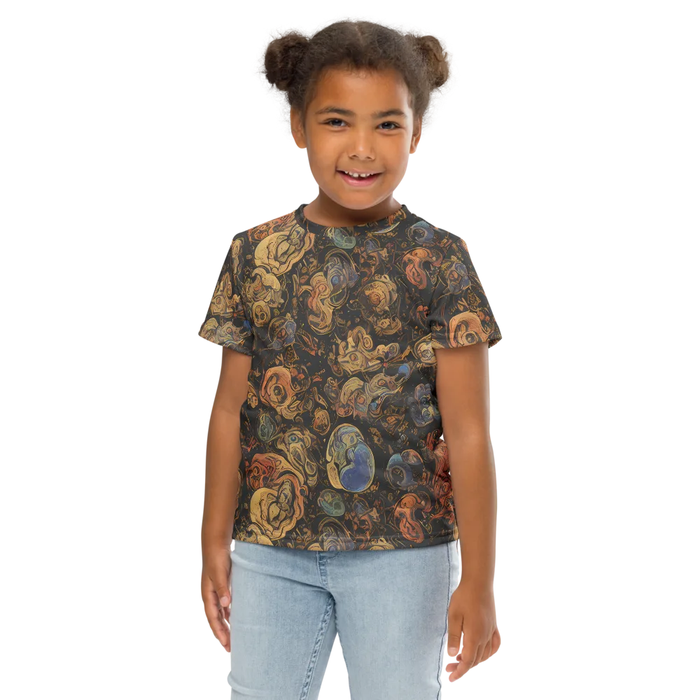 Ember Coil on Kids Crew Neck T-Shirt — Front