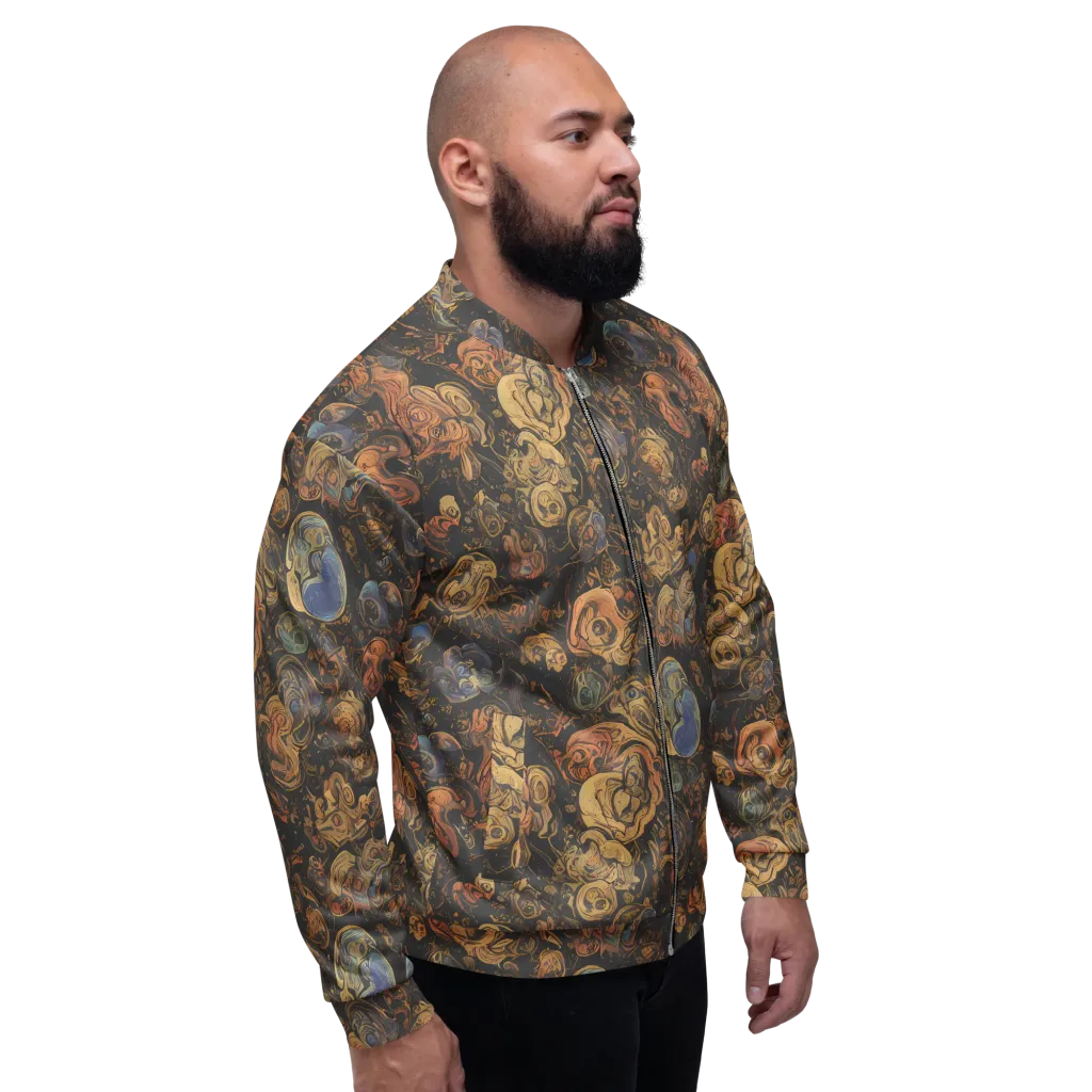 Ember Coil on Bomber Jacket — Right