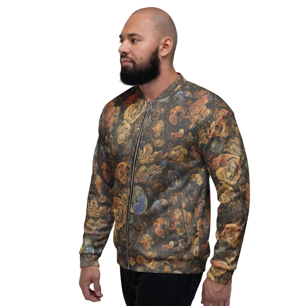 Ember Coil on Bomber Jacket — Left