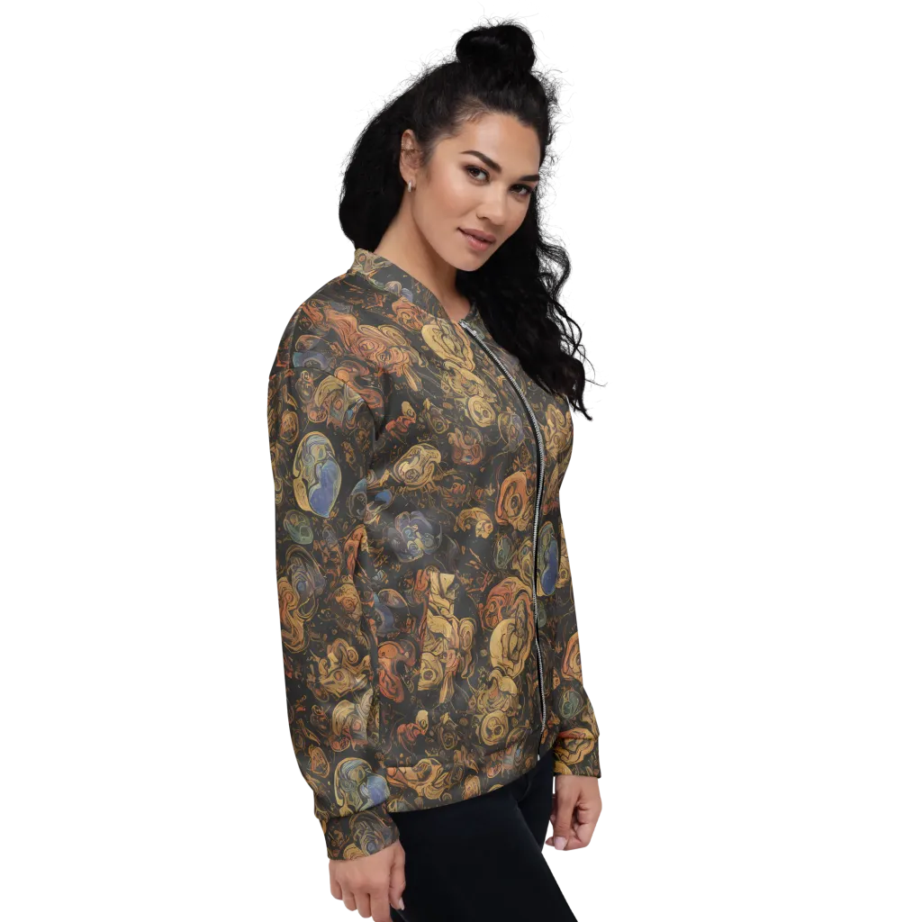 Ember Coil on Bomber Jacket — Right