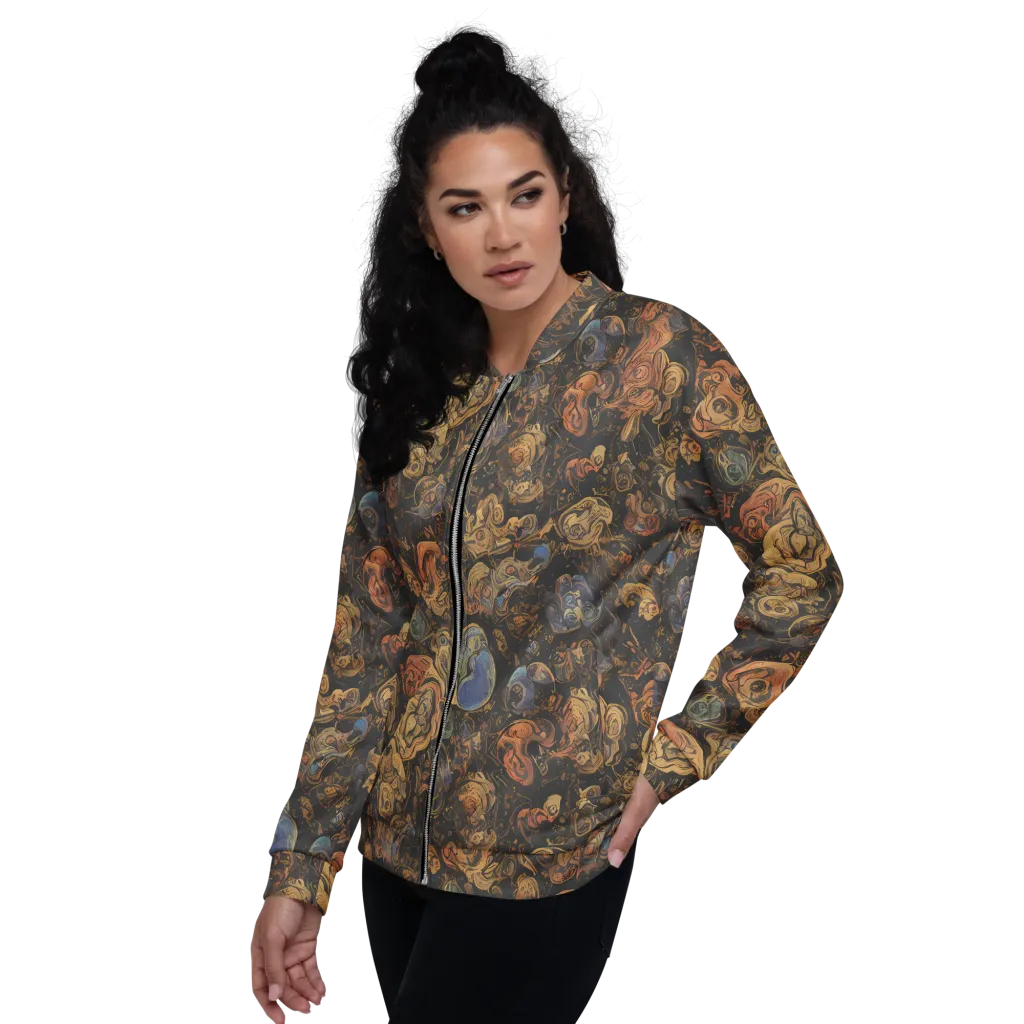 Ember Coil on Bomber Jacket — Left