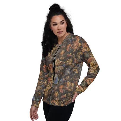 Ember Coil on a Bomber Jacket