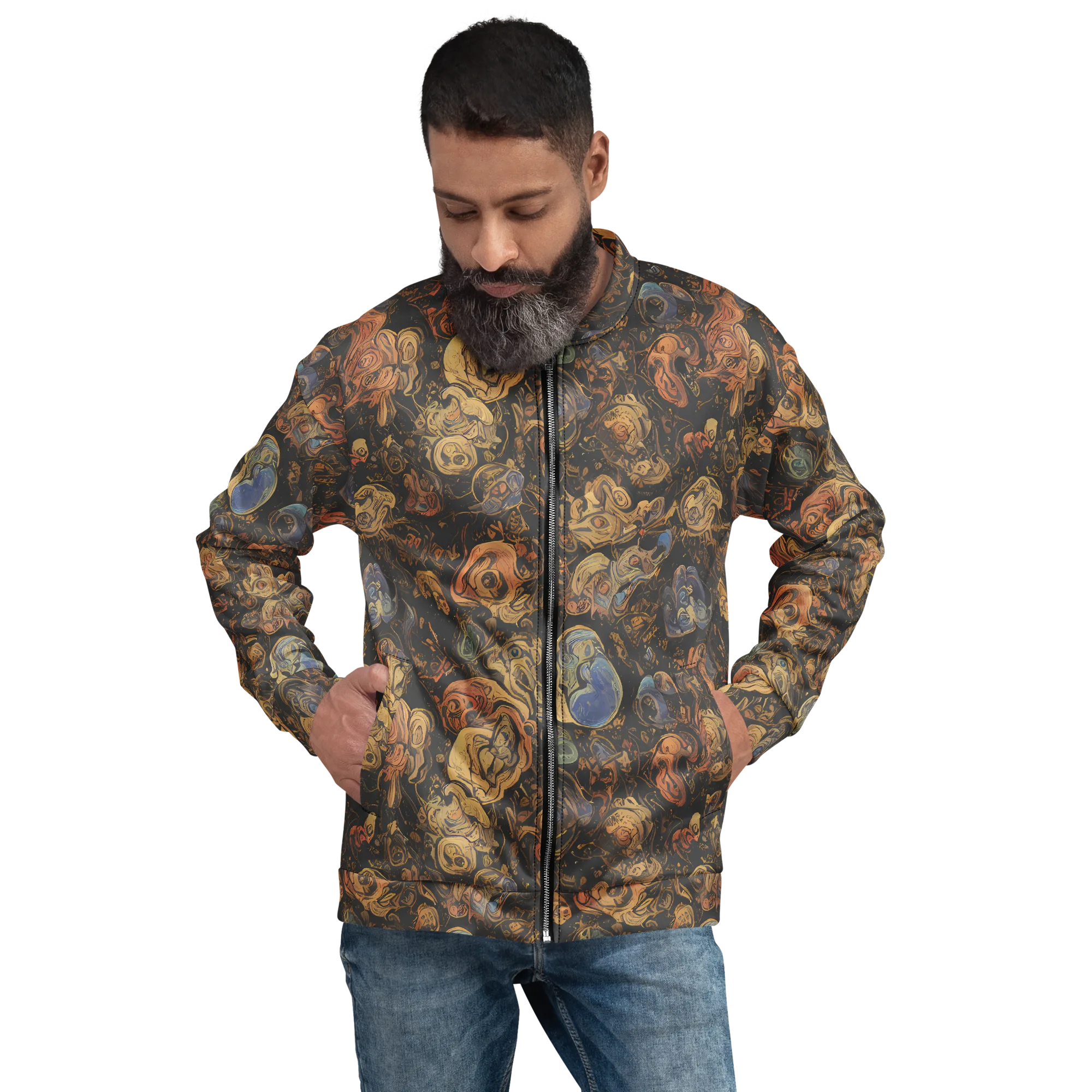 Ember Coil on Bomber Jacket — Front