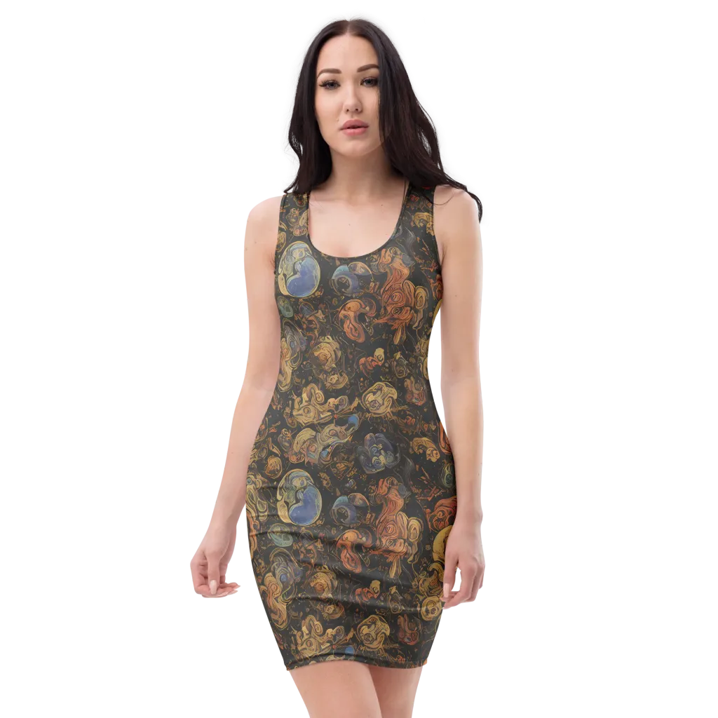 Ember Coil on Bodycon Dress — Front