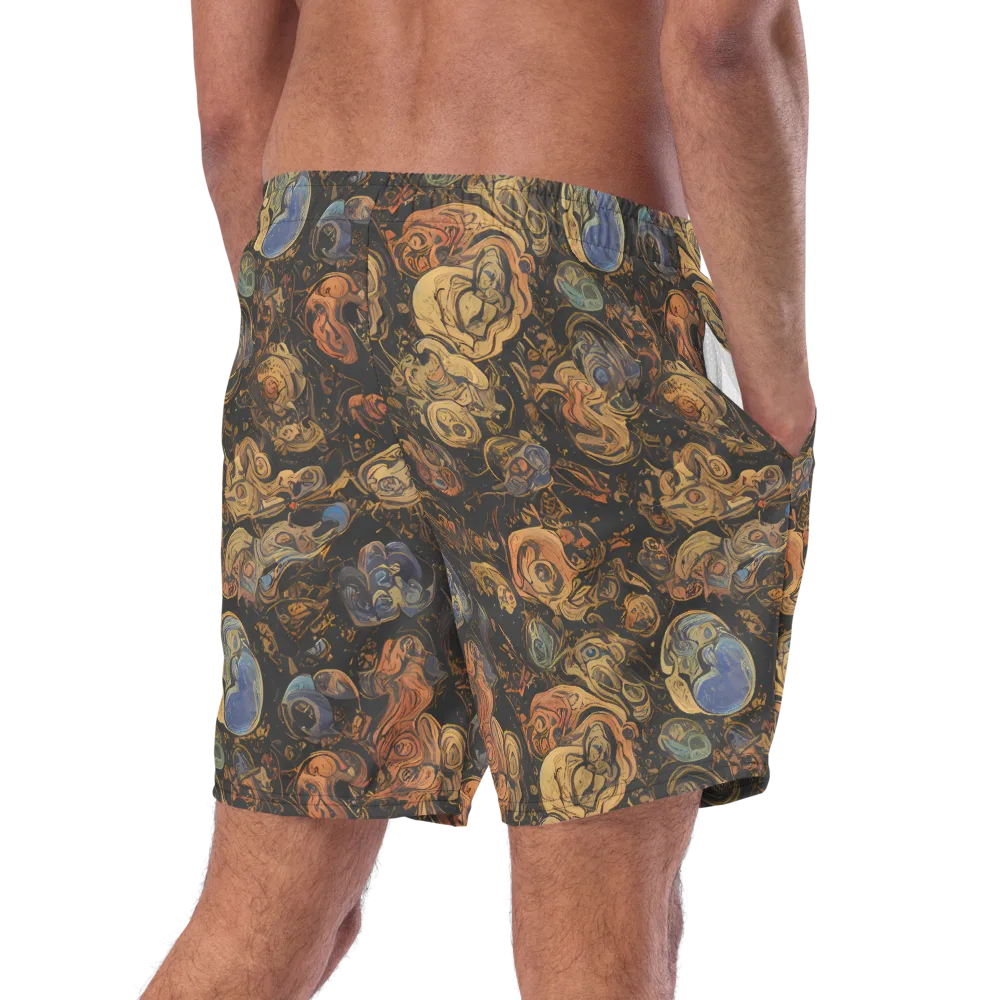 Ember Coil on Swim Trunks — Right Back