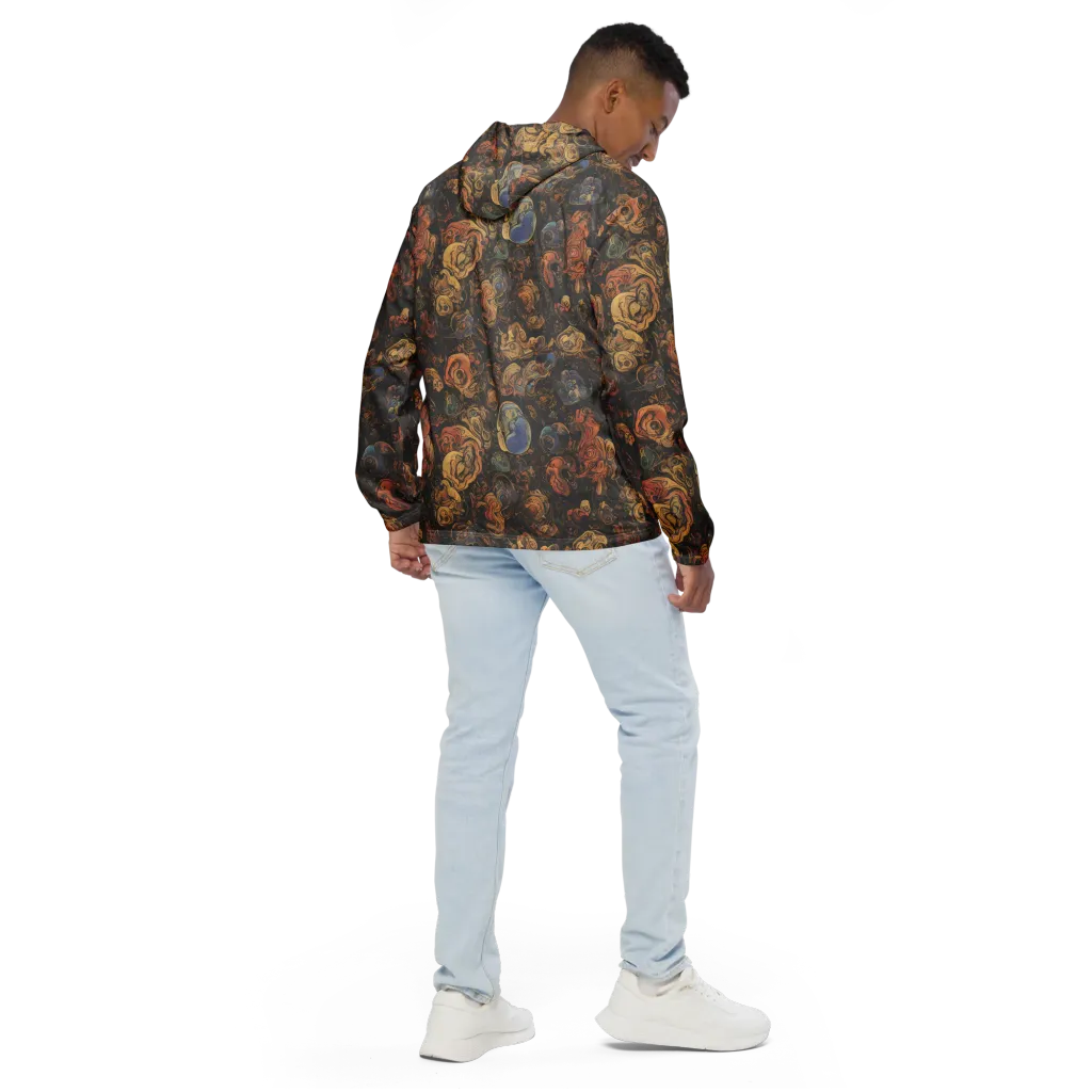 Ember Coil on Men's Windbreaker — Back