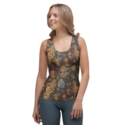 Ember Coil on a Women's Tank Top