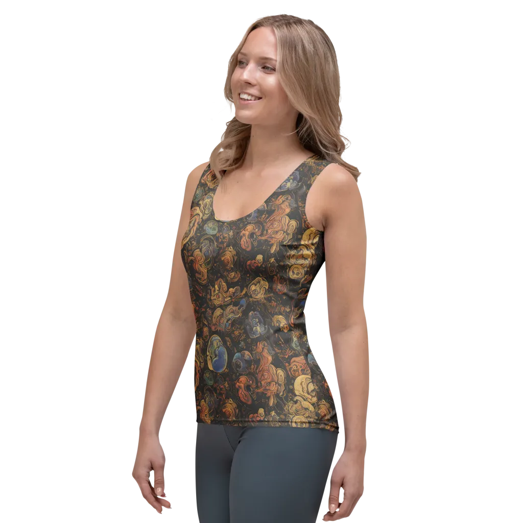 Ember Coil on Women's Tank Top — Left Front