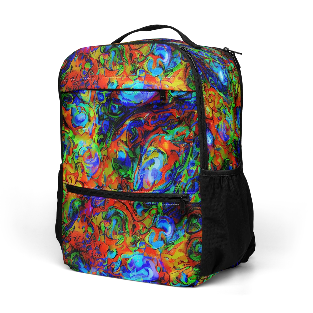 Hypercolor Tangle on Utility Backpack — Left Front