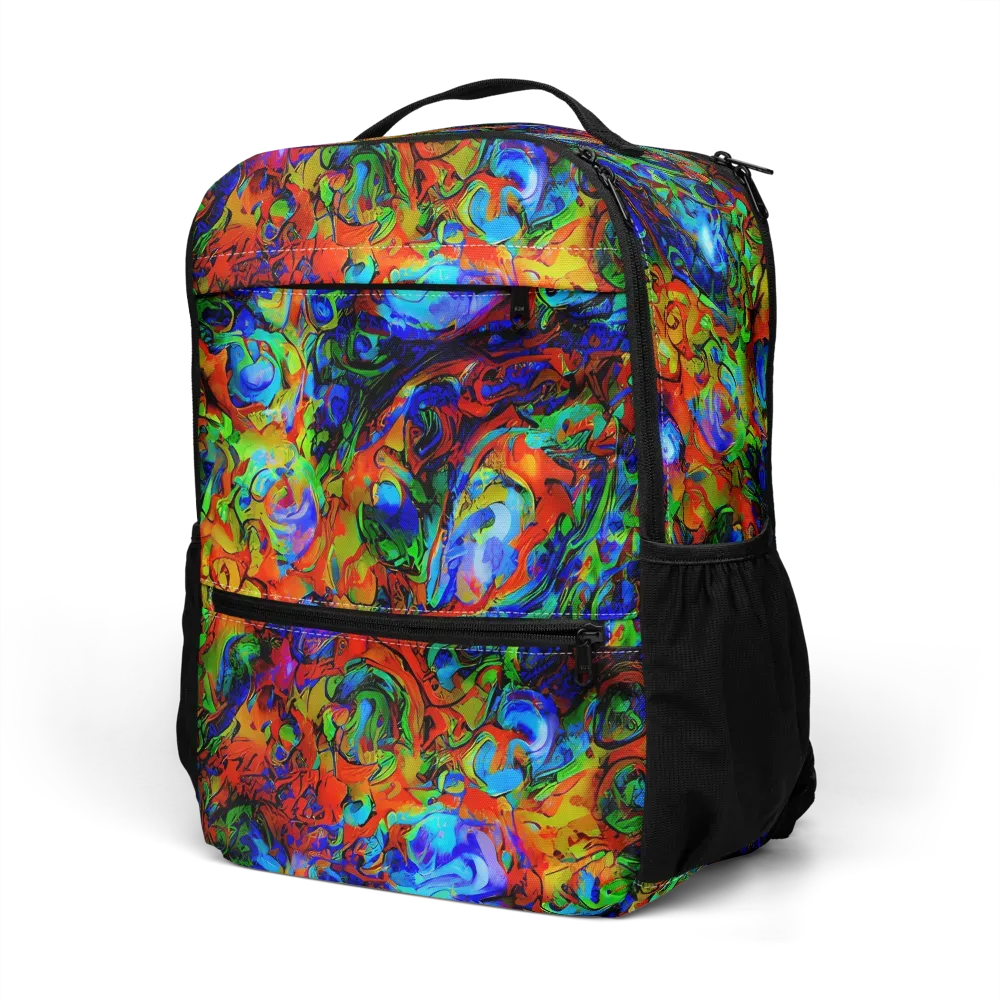Hypercolor Tangle on Utility Backpack — Left Front