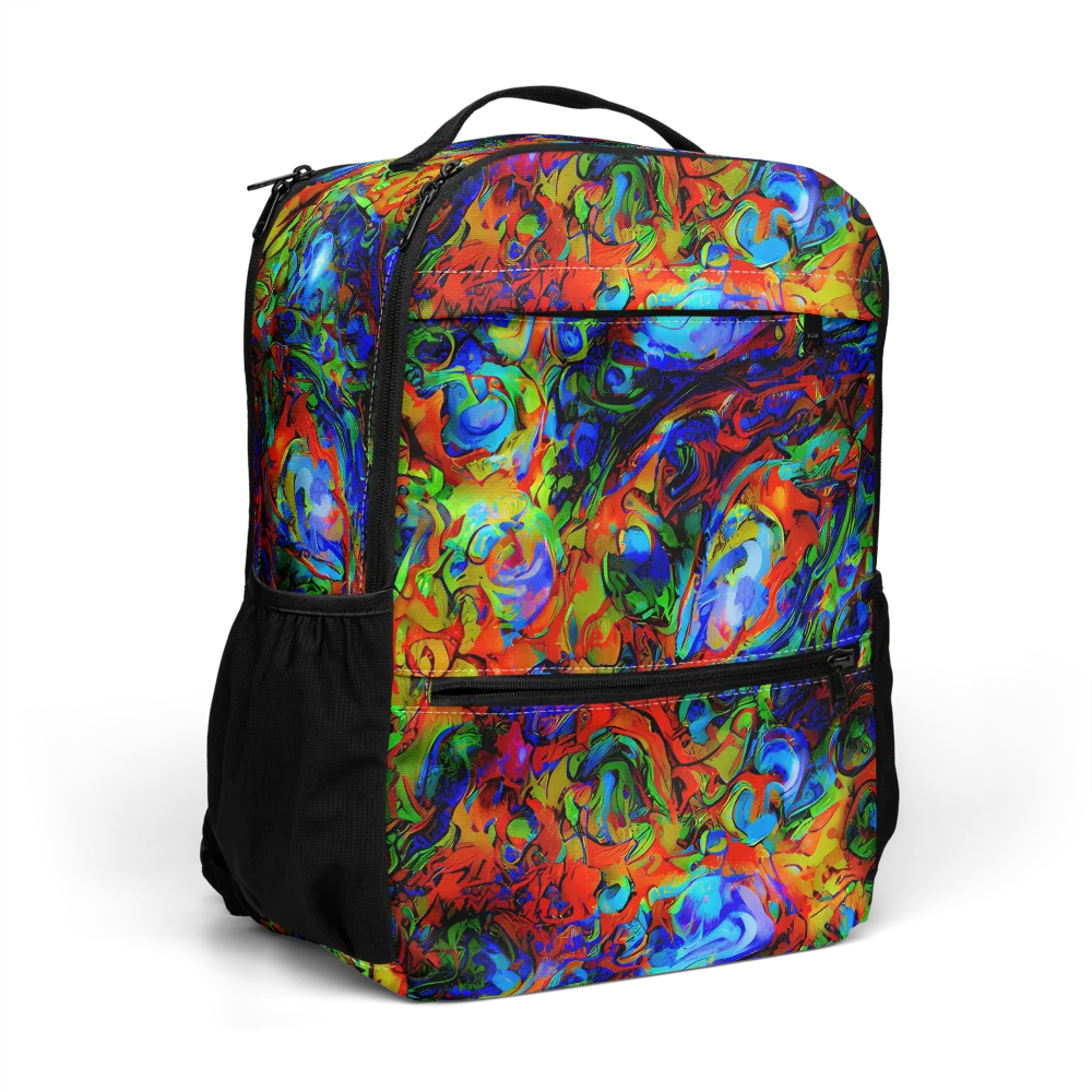 Hypercolor Tangle on Utility Backpack — Right Front