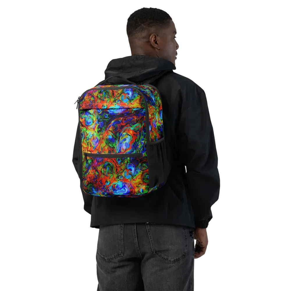 Hypercolor Tangle on Utility Backpack — Back