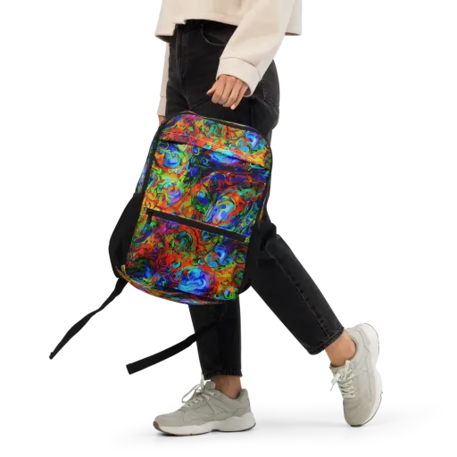 Hypercolor Tangle on a Utility Backpack