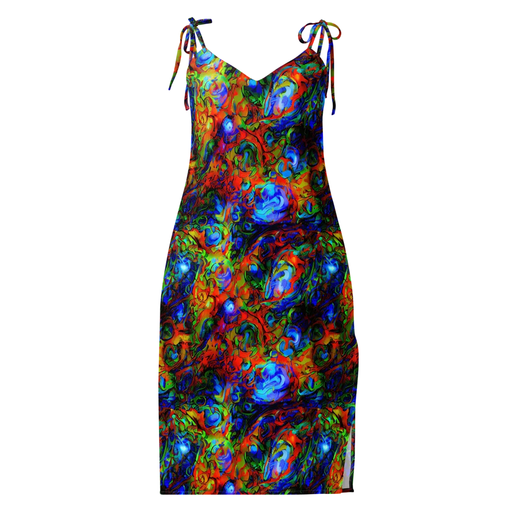 Hypercolor Tangle on Slip Dress — Front