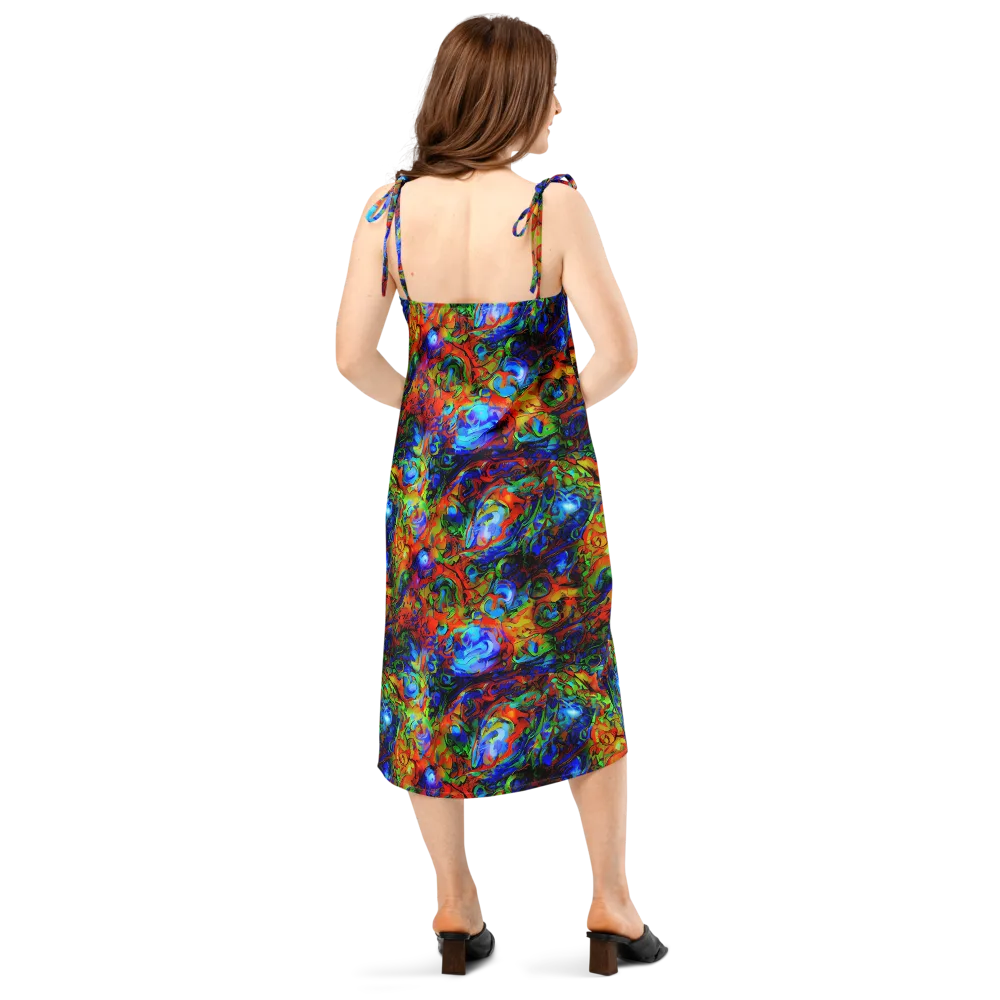 Hypercolor Tangle on Slip Dress — Back