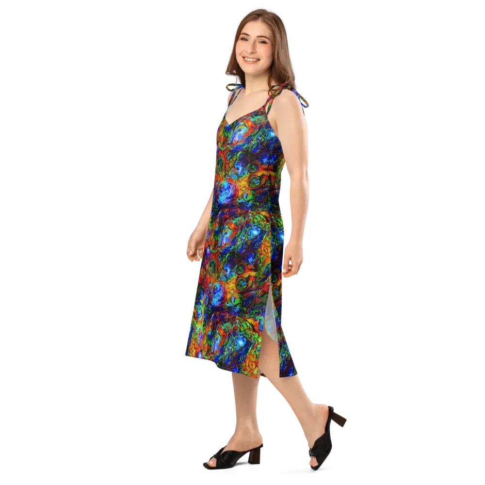 Hypercolor Tangle on Slip Dress — Left Front