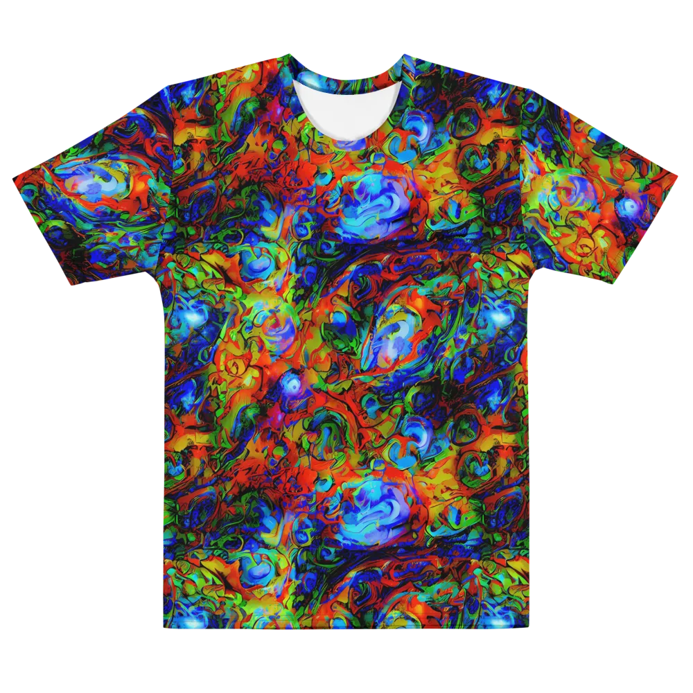 Hypercolor Tangle on Men's Cotton Crew Neck T-Shirt — Front