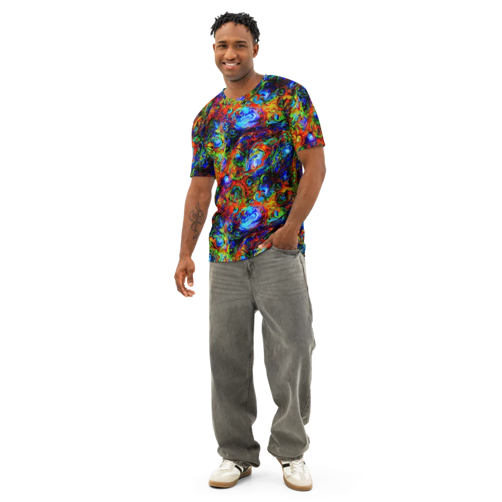 Hypercolor Tangle on Men's Cotton Crew Neck T-Shirt — Front