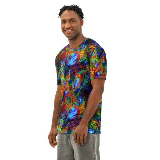 Hypercolor Tangle on a Men's Cotton Crew Neck T-Shirt